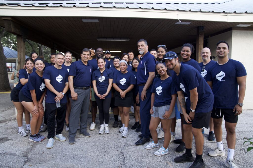 Mi Gente members pose for a group photo during the LULAC Family Fun Day and Health Fair.