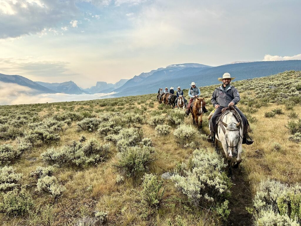 POWER employees ride horses in the mountains of Wyoming during the annual BraveHearts Trail to Zero ride.