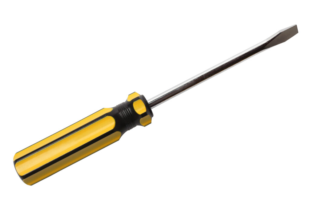 A screwdriver. 